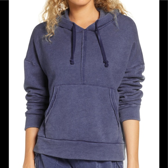 Free People Movement | Work it Out Blue Hoodie Size XS - Picture 11 of 12